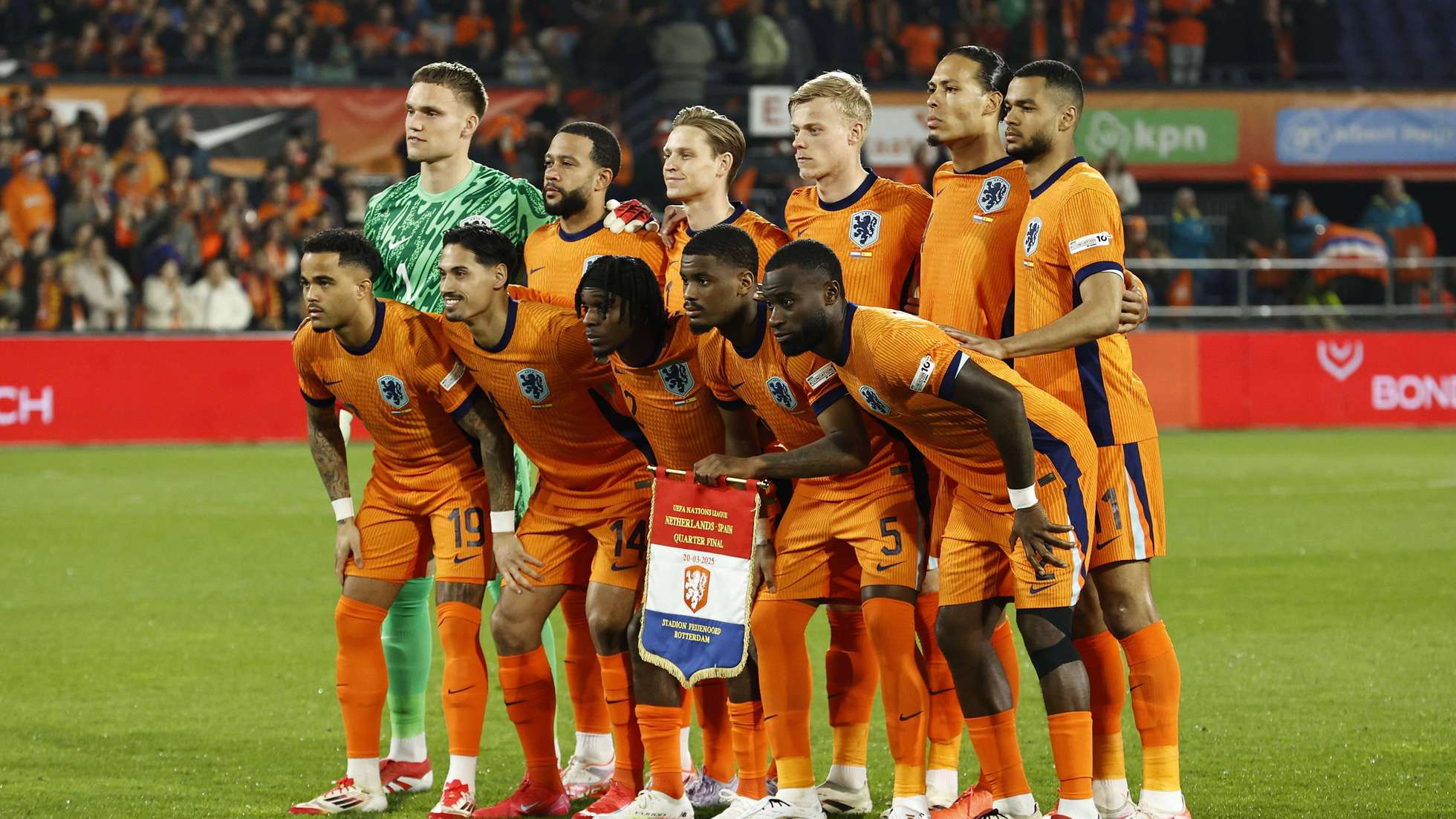 Vijf internationals van het Nederlands elftal op scherp tijdens return