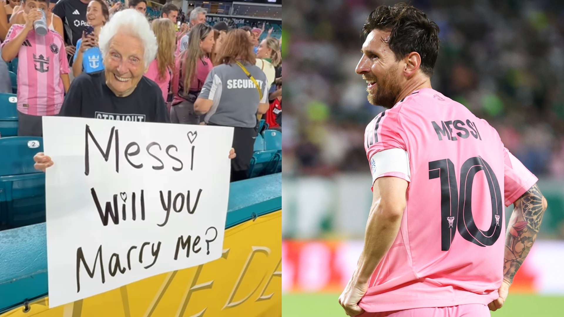 Lionel Messi granny proposal Club World Cup 2025