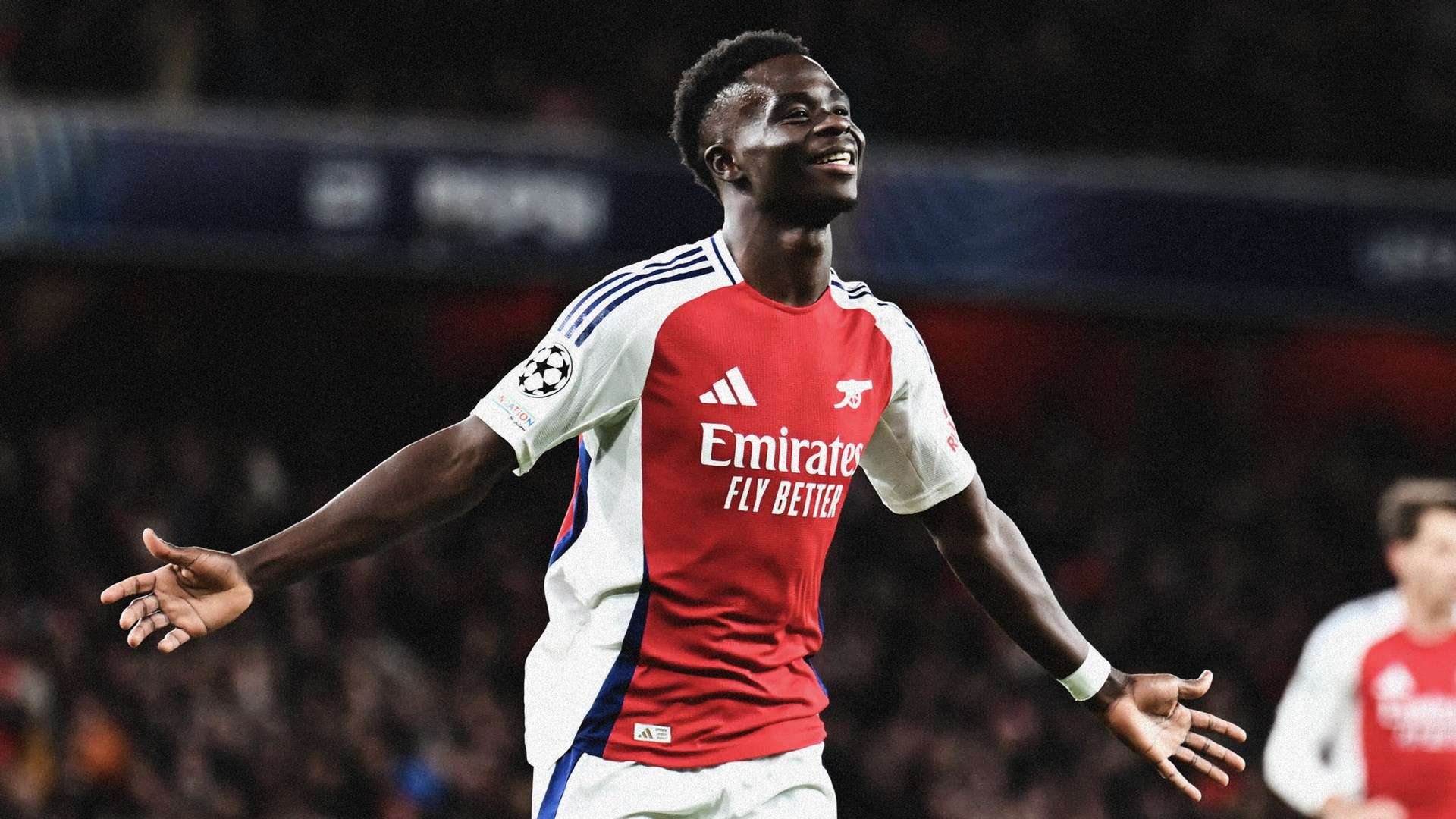 Bukayo Saka Arsenal Monaco 2024-25