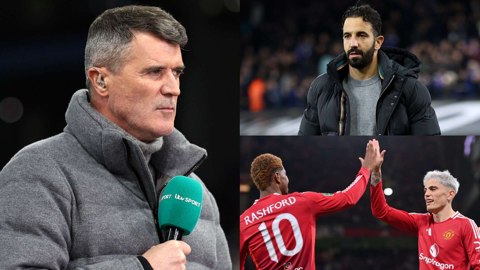 Roy Keane Ruben Amorim Marcus Rashford Alejandro Garnacho