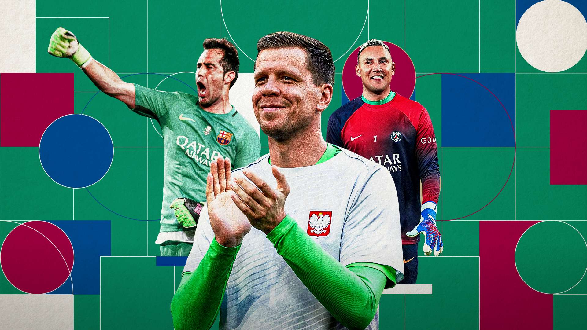 Wojciech Szczesny, Claudio Bravo, Keylor Navas