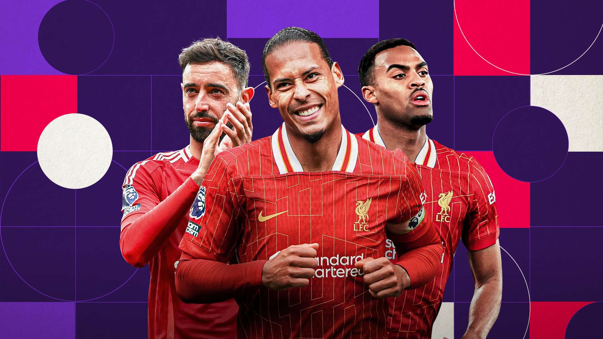 Bruno Fernandes, Virgil van Dijk, Ryan Gravenberch
