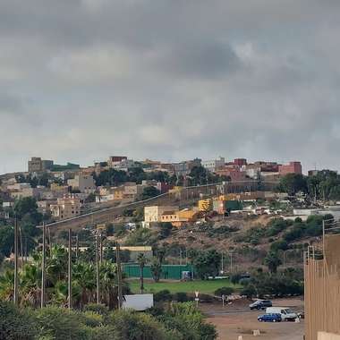 Melilla grens afstand