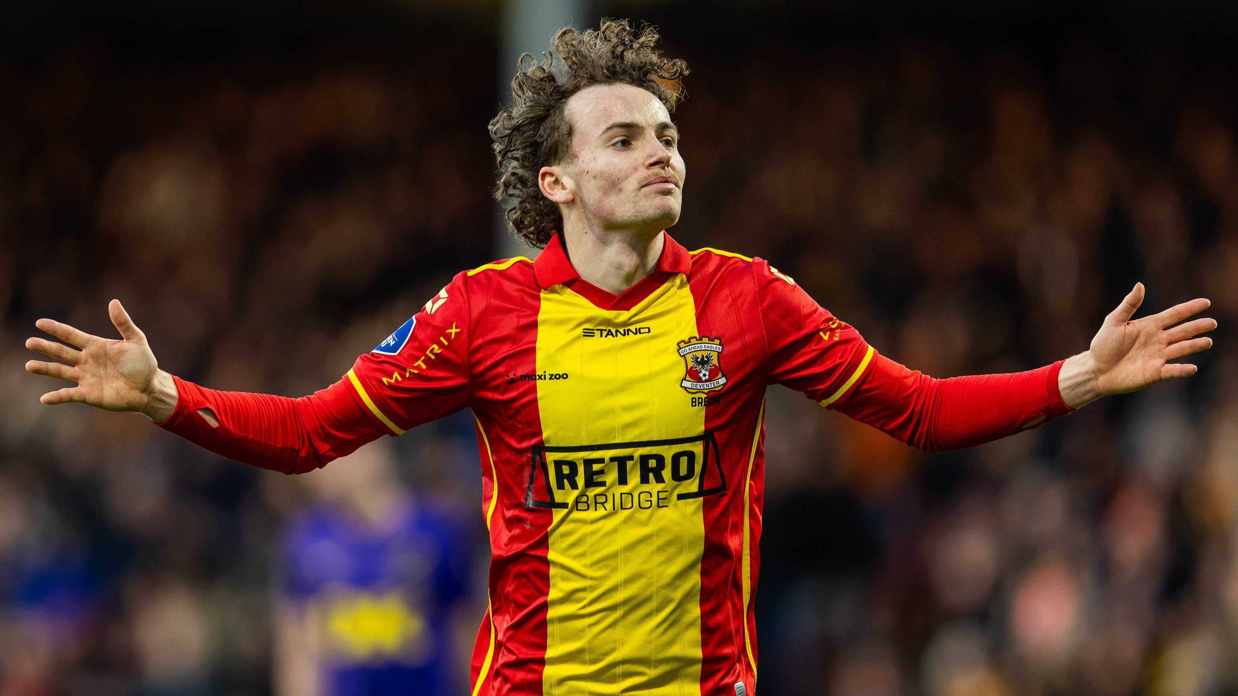 Doelpuntenfestijn in Deventer: Go Ahead Eagles walst over NAC Breda heen