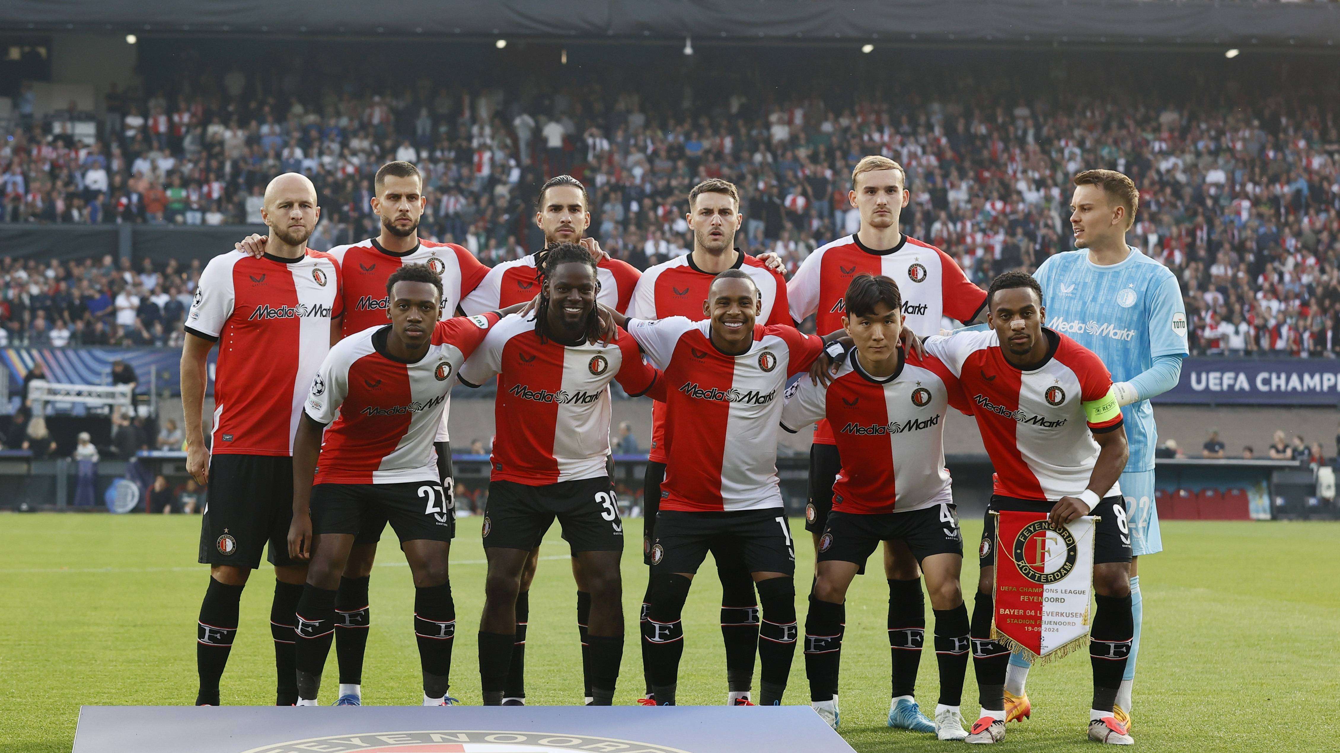 Feyenoord teamfoto Bayer Leverkusen