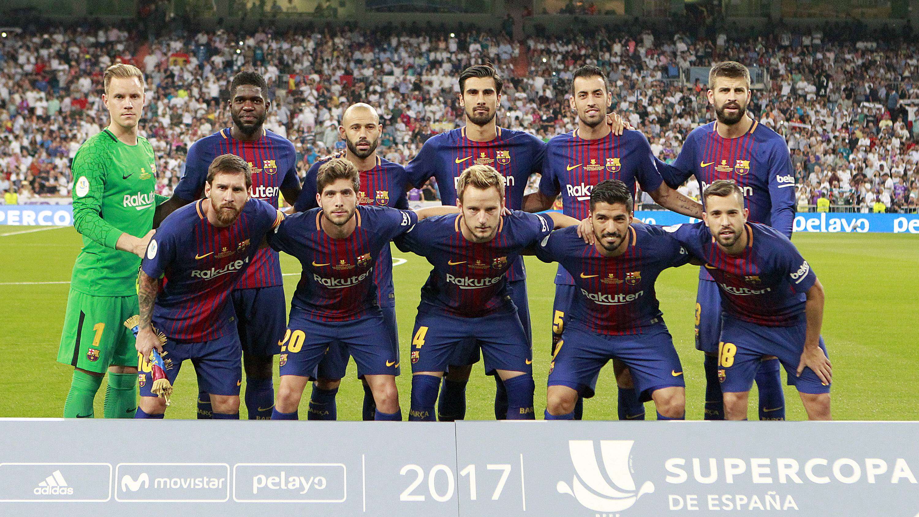 FC Barcelona Messi Suarez Rakitic Mascherano