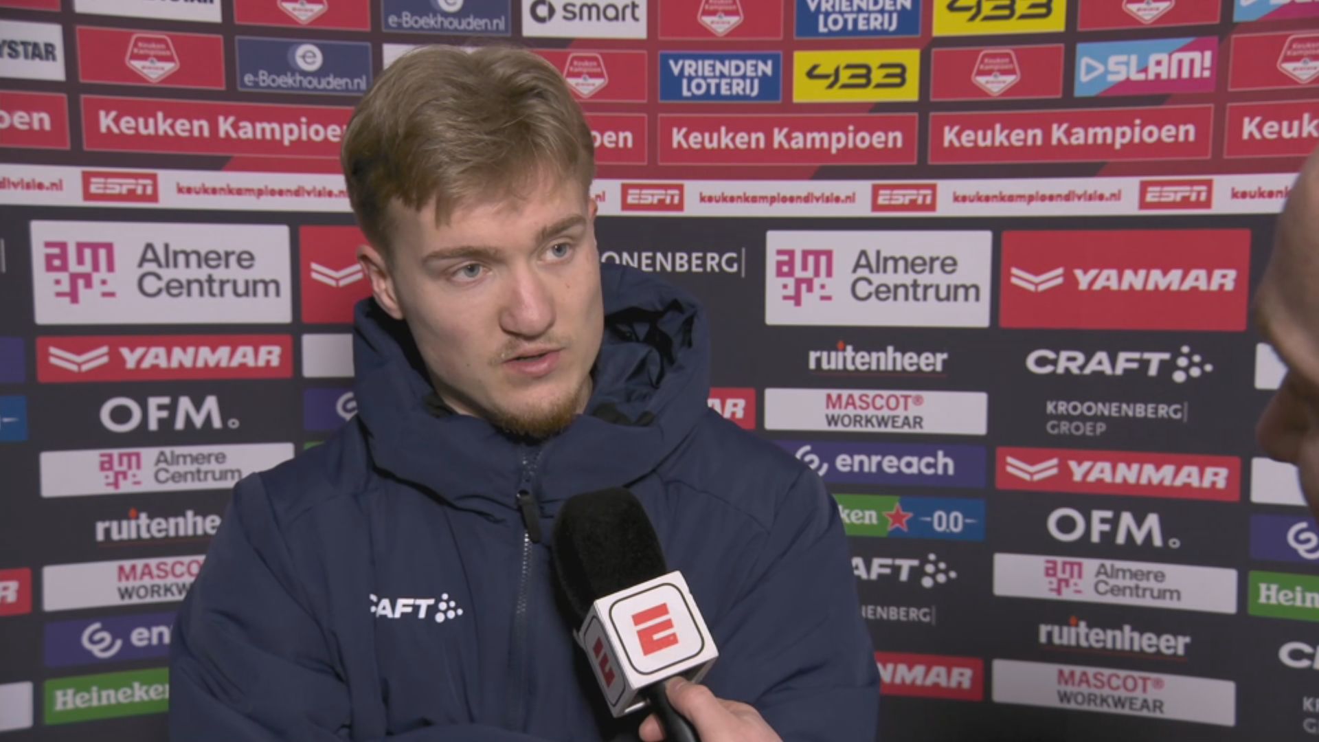 Ajax-huurling Julian Rijkhoff verschijnt zwaar gefrustreerd voor camera ESPN: ‘Ik heb er weinig woor