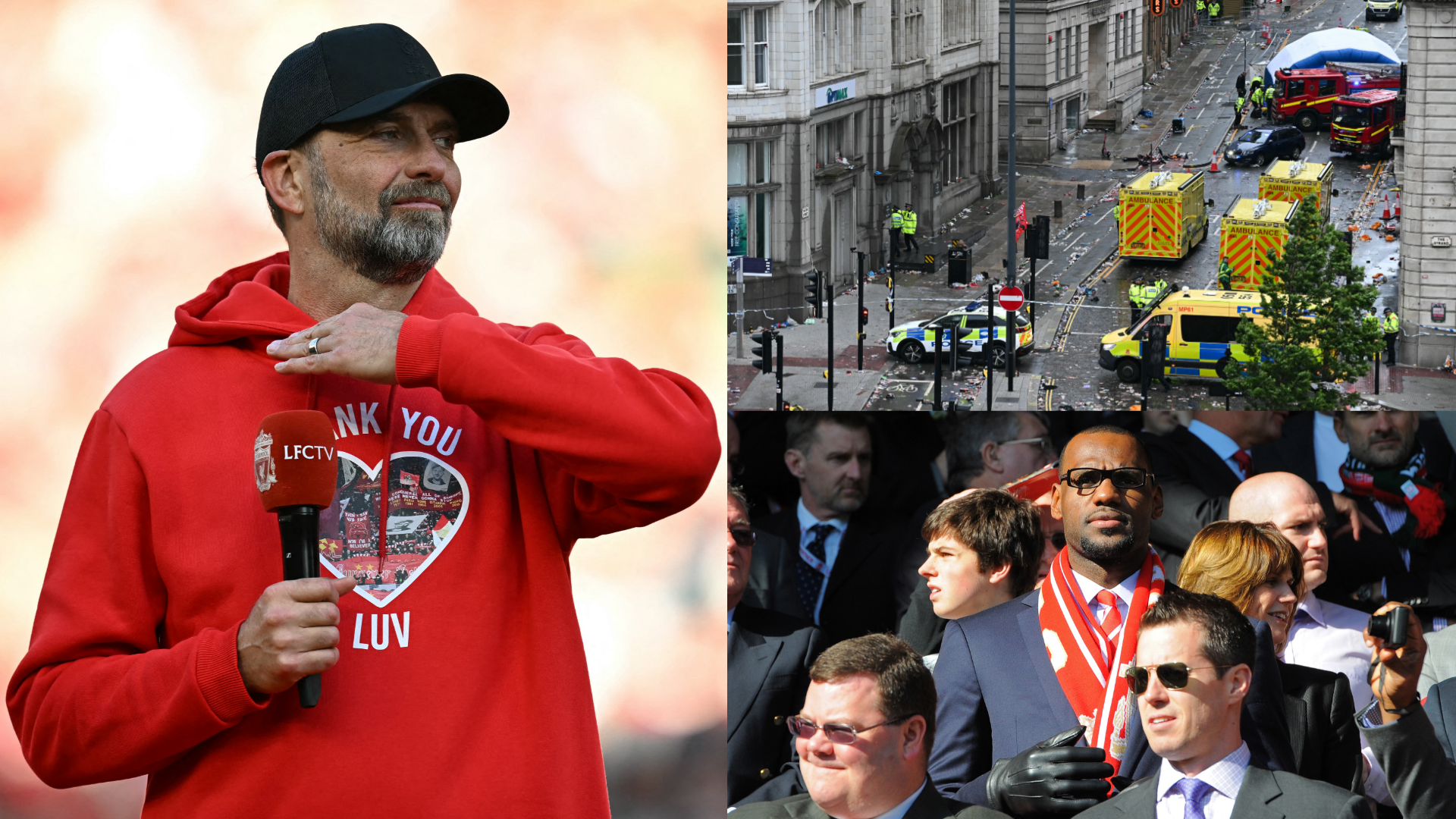 Jurgen Klopp LeBron James Liverpool parade 2025
