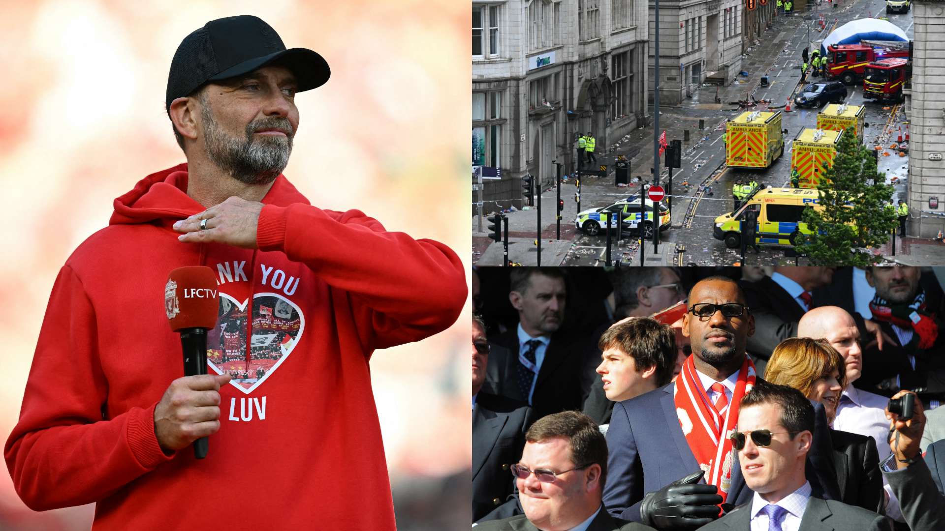 Jurgen Klopp LeBron James Liverpool parade 2025