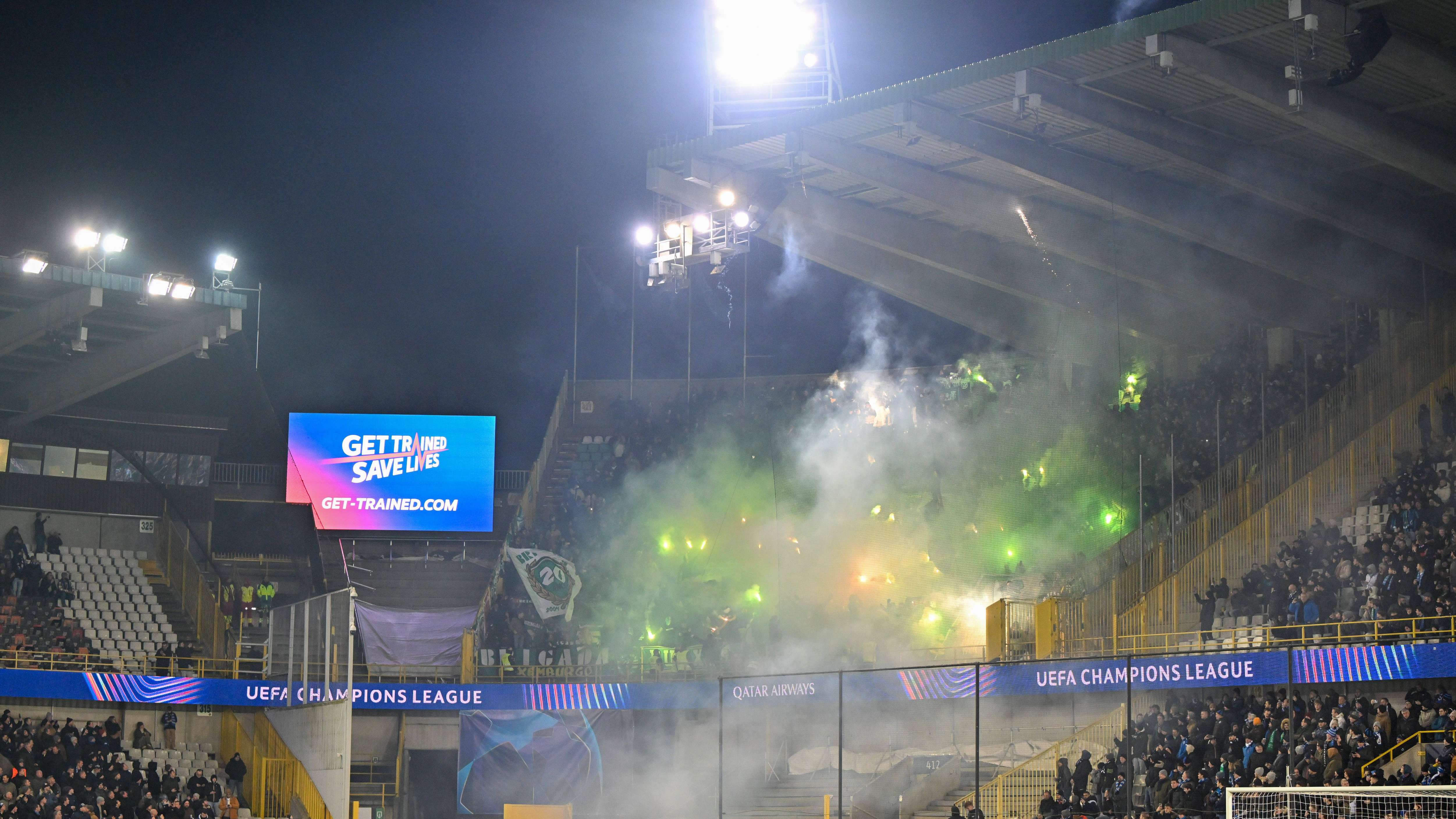 Vuurwerk Club Brugge-Sporting Portugal