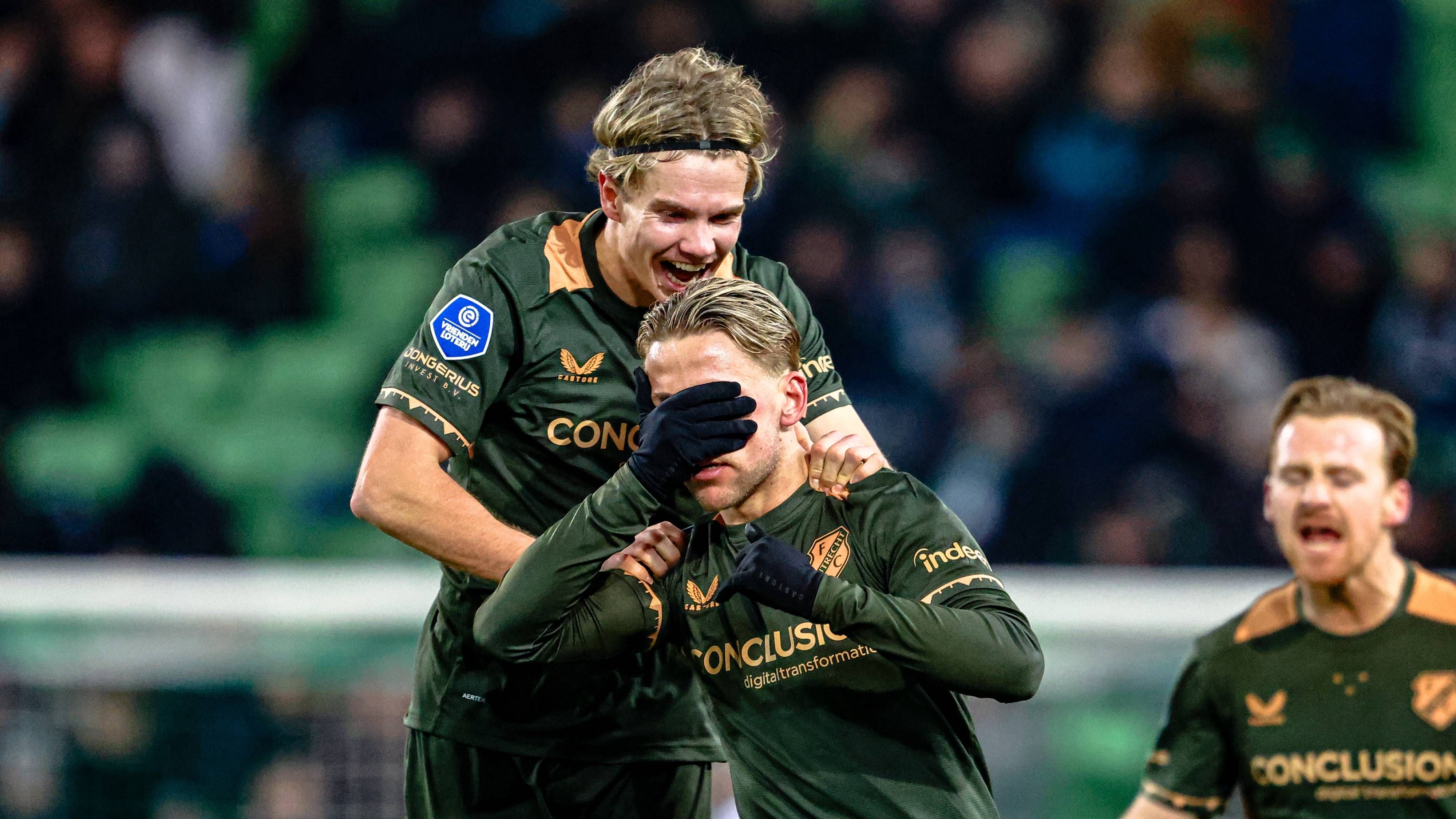 Jesper Karlsson schiet FC Utrecht in blessuretijd langs FC Groningen