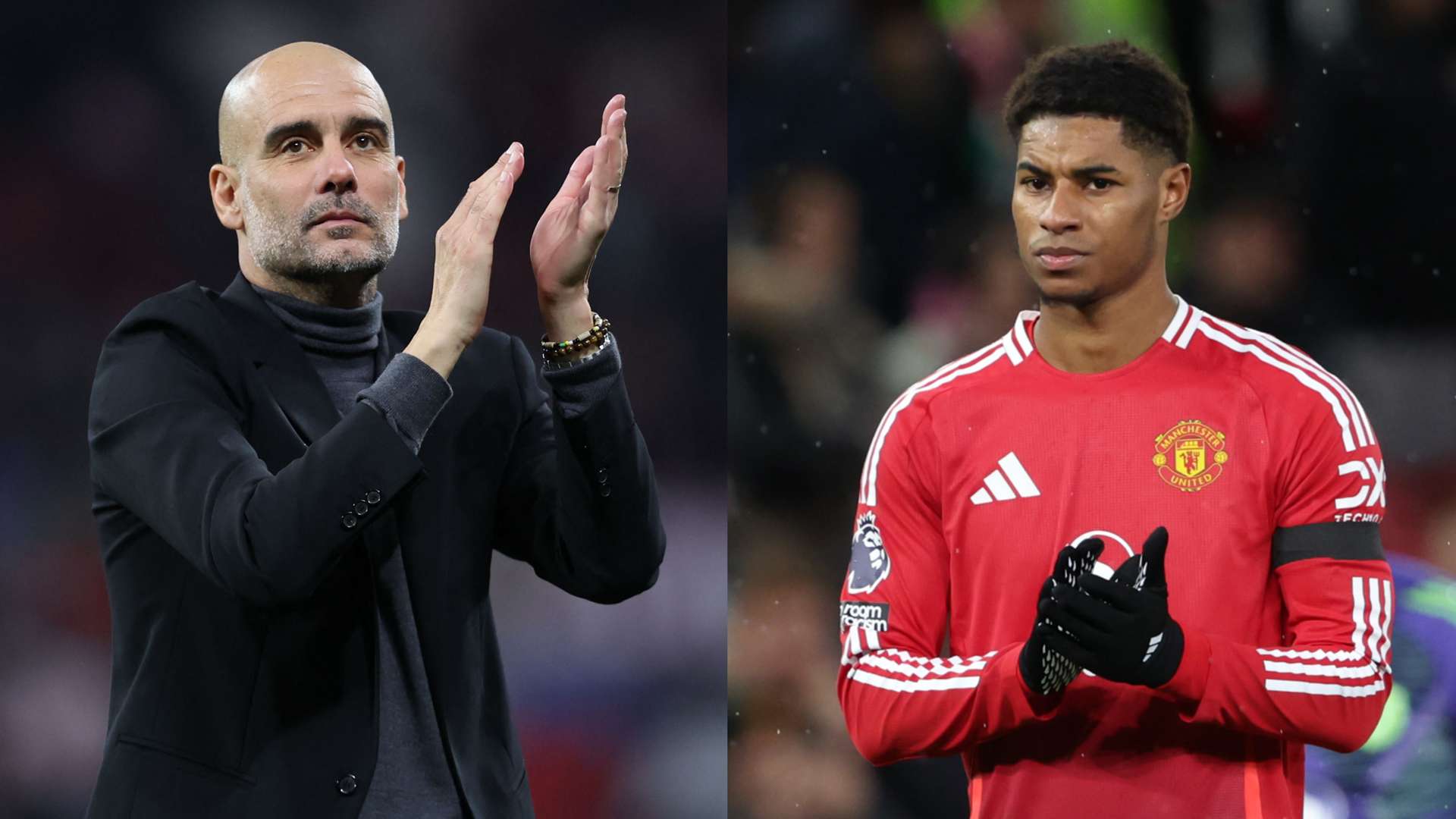 Pep Guardiola Marcus Rashford