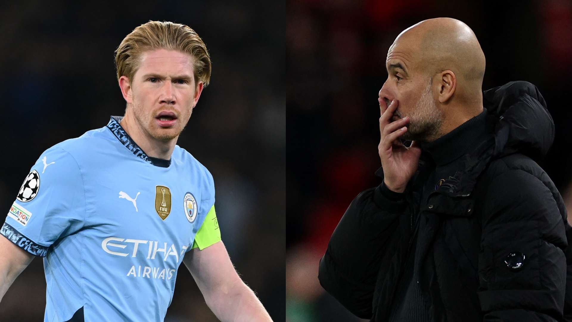 Pep Guardiola Kevin De Bruyne