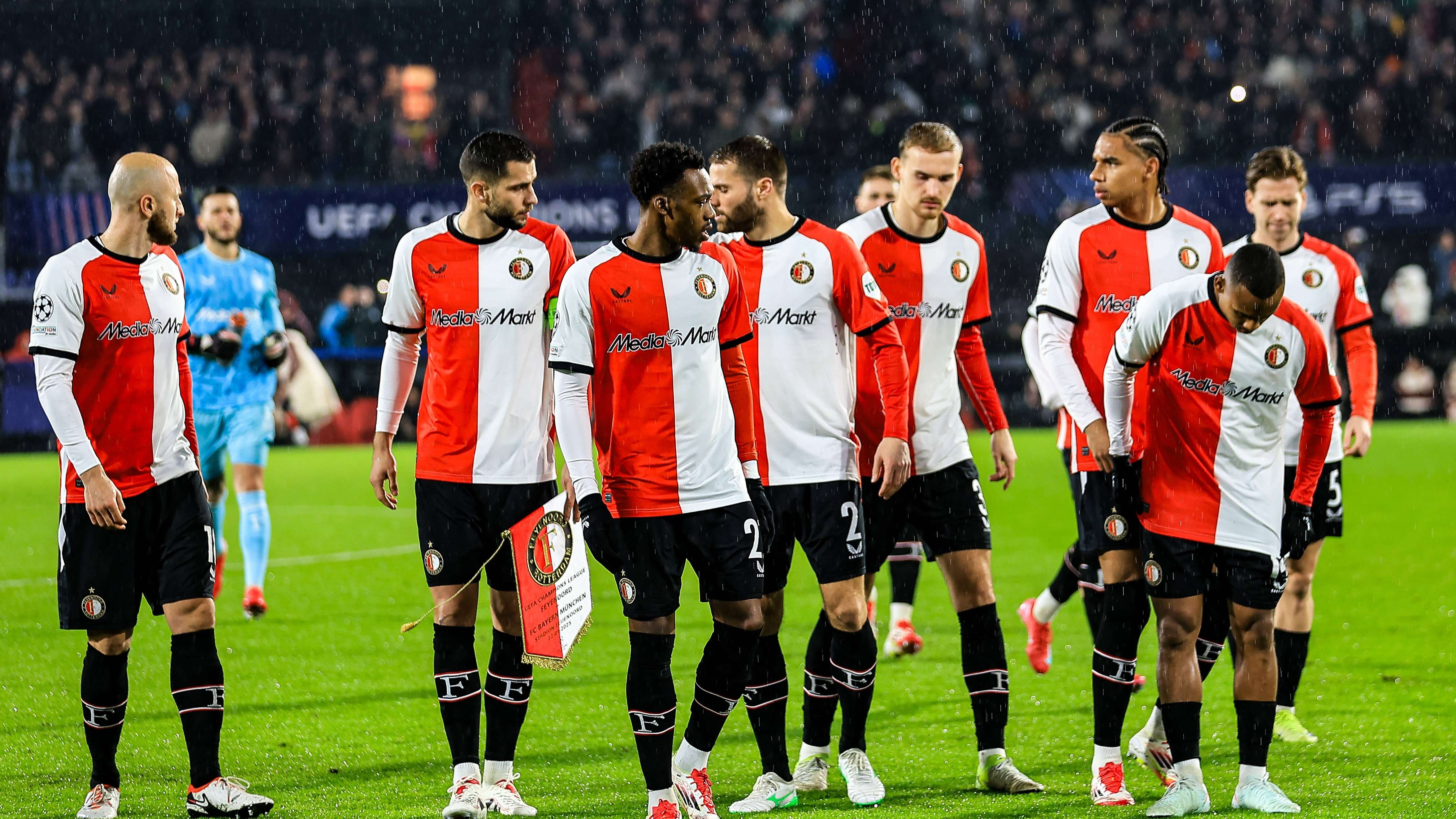 Gernot Trauner, Feyenoord player David Hancko, Feyenoord player Bart Nieuwkoop, Feyenoord player Thomas Beelen, Feyenoord player Calvin Stengs, Feyenoord player Gijs Smal, Feyenoord player Justin Bijlow, Feyenoord player Antoni Milambo, Feyenoord player Igor Paixao, Feyenoord player Anis Hadj-Moussa, Feyenoord player Santiago Gimenez Feyenoord