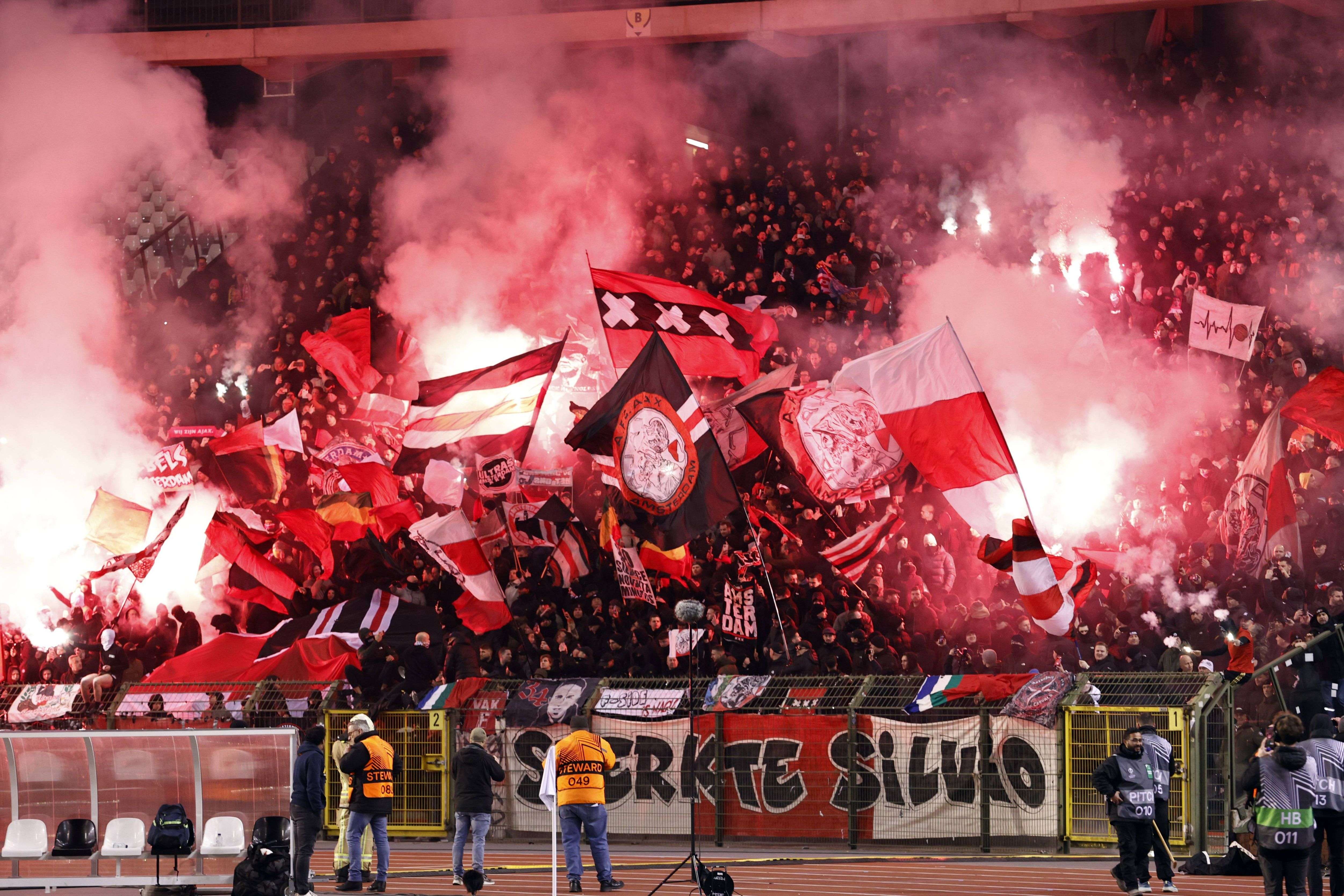 Ajax supporters Ajax fans