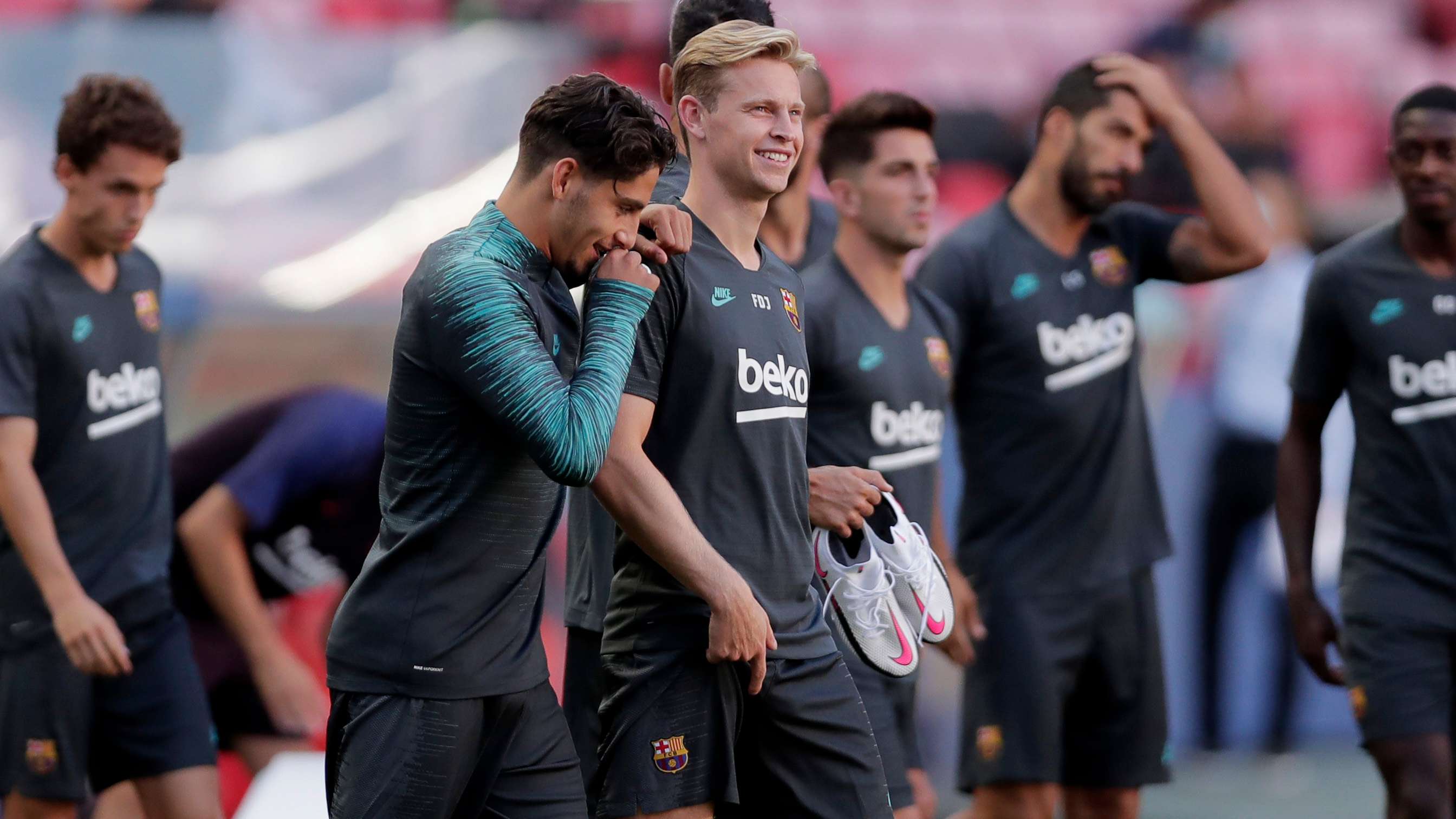 Barcelona Training Session - UEFA Champions League