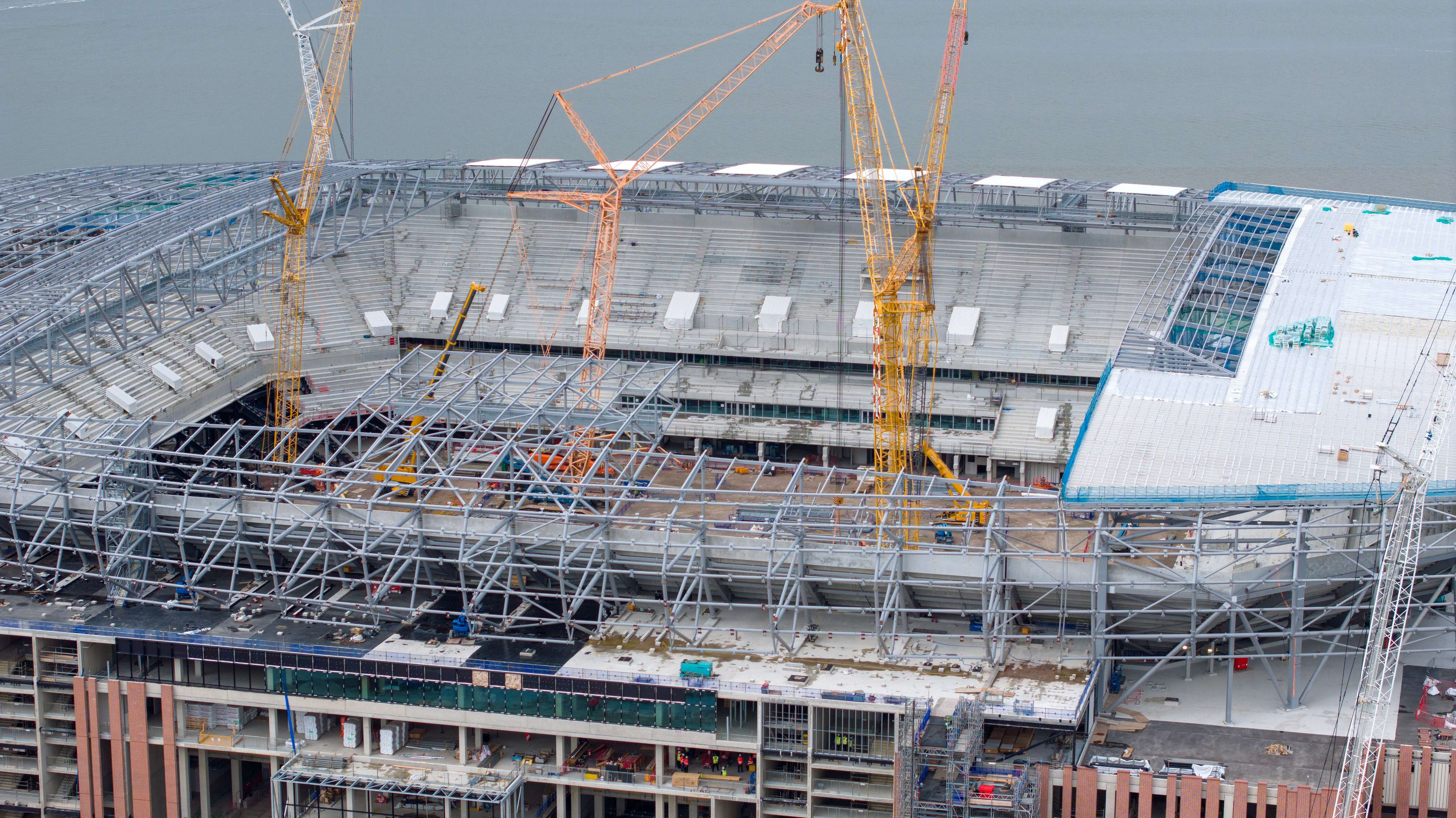 Construction Resumes On New Everton Stadium