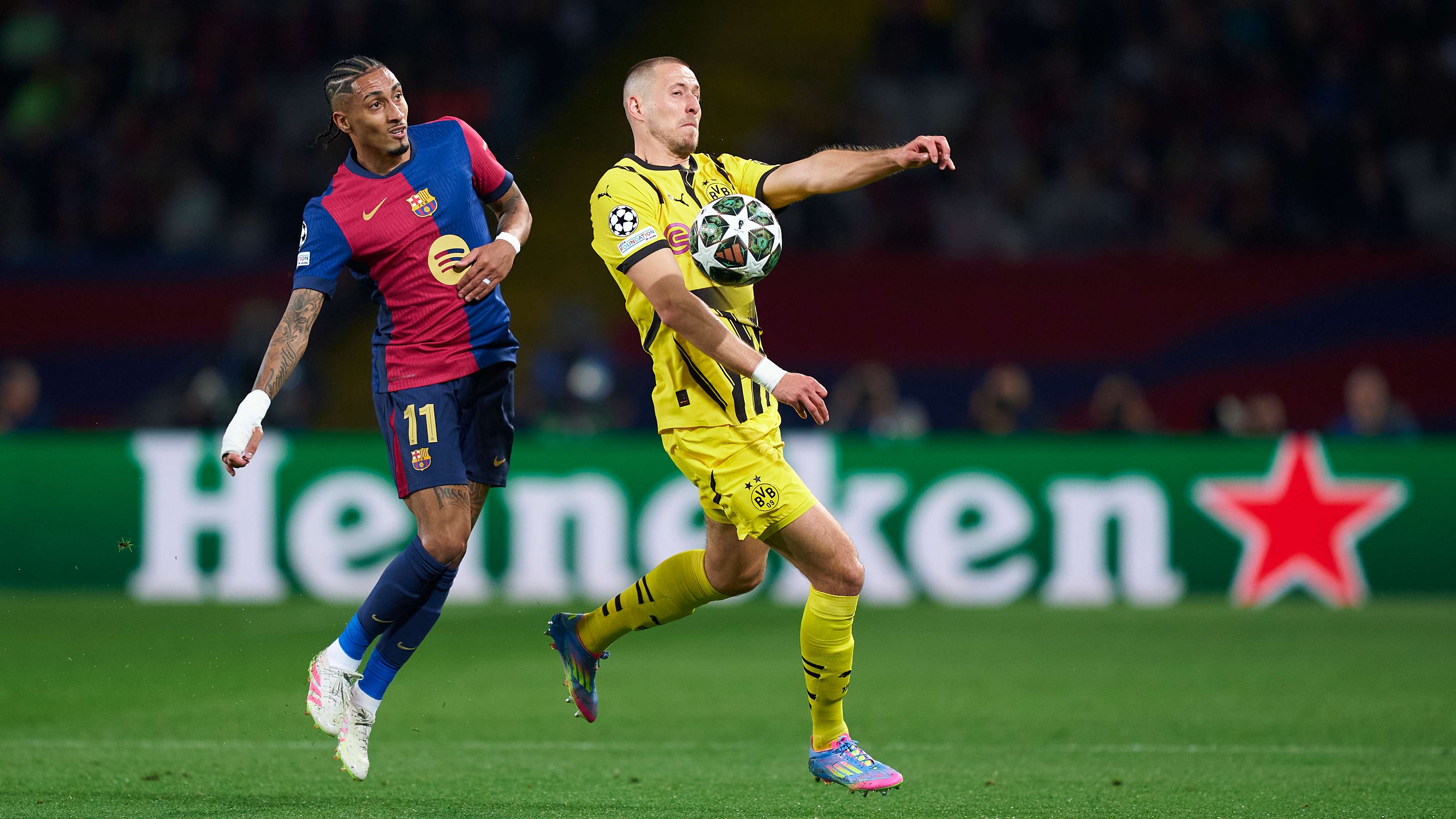 FC Barcelona v Borussia Dortmund - UEFA Champions League 2024/25 Quarter Final First Leg